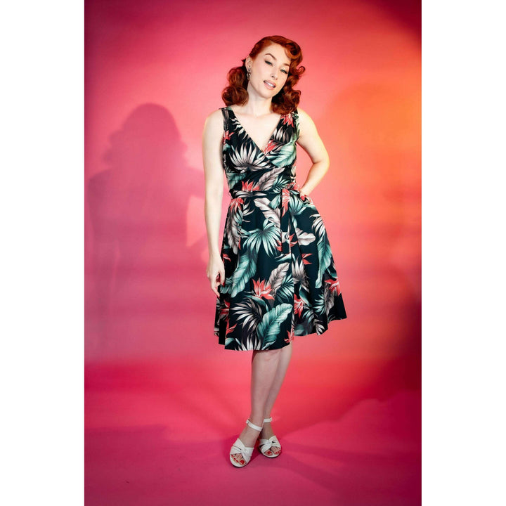 Marie Dress - Bird of Paradise, Black