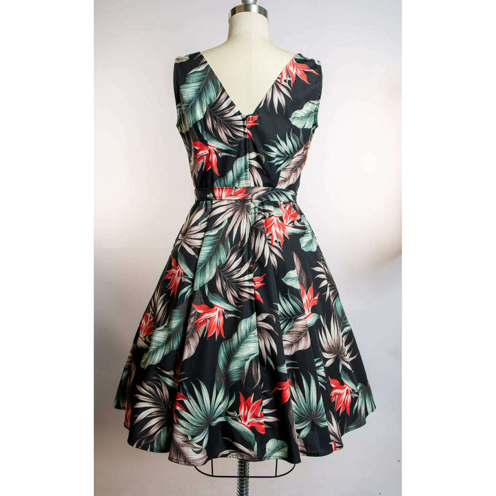 Marie Dress - Bird of Paradise, Black