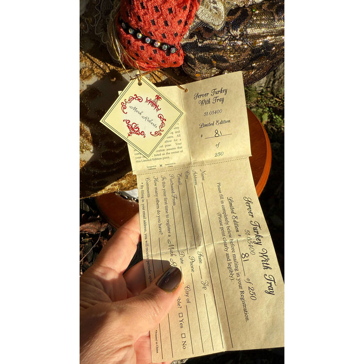 mark roberts thanksgiving turkey limited edition