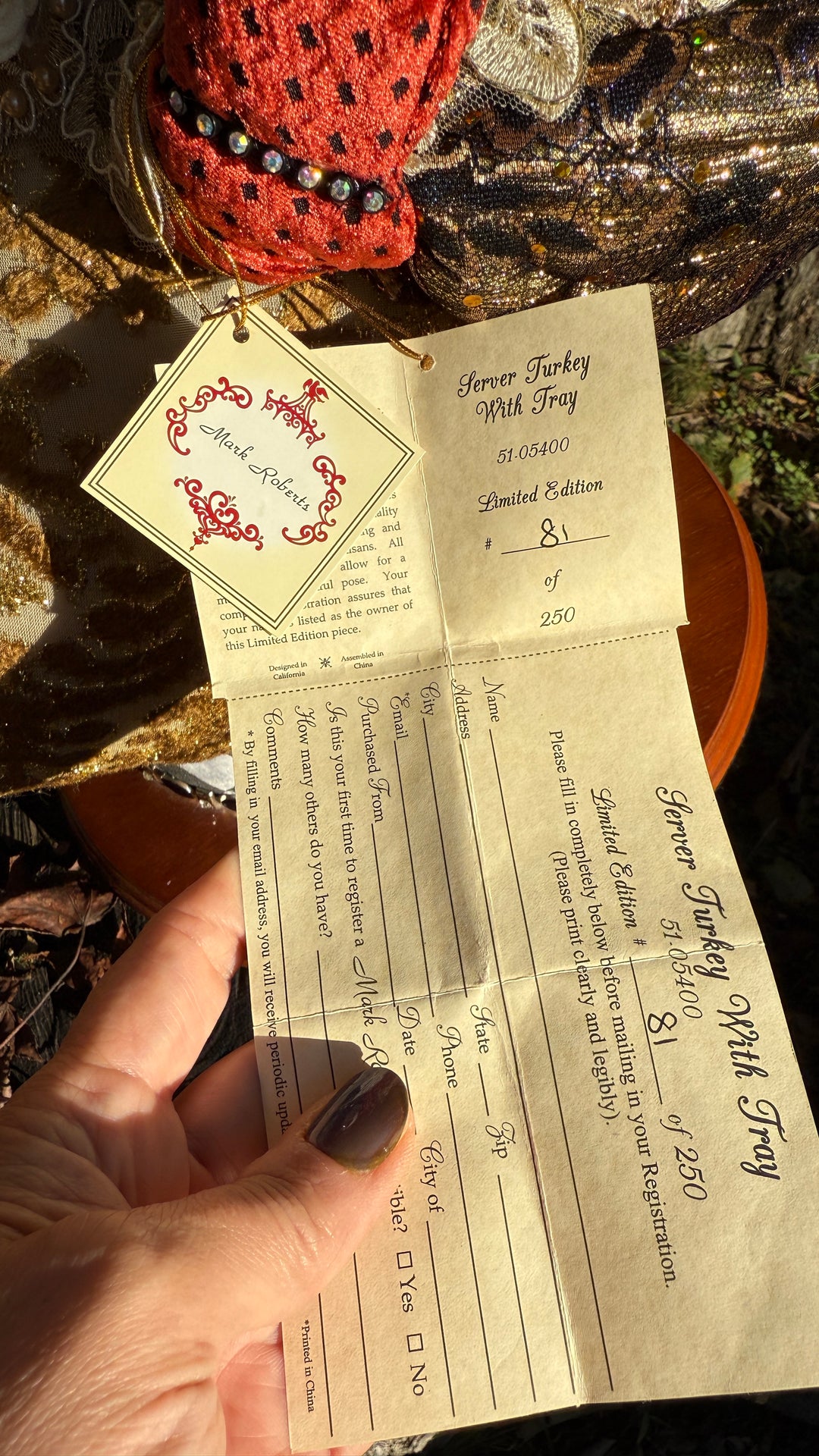 mark roberts thanksgiving turkey limited edition