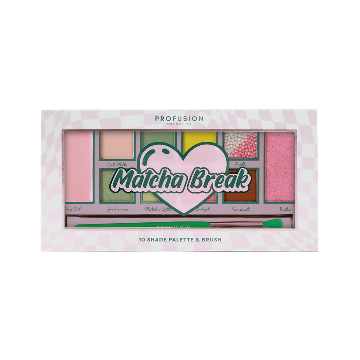 Matcha Break 10 Shade Palette & Brush