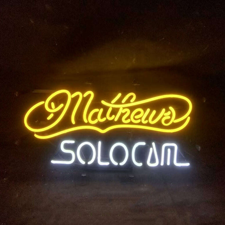 Mathews Solocom Neon Signs