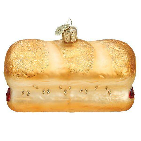 Old World Christmas Meatball Sandwich Blown Glass Ornament