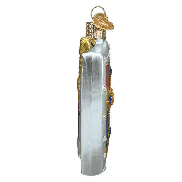 Old World Christmas Medieval Armor Blown Glass Ornament