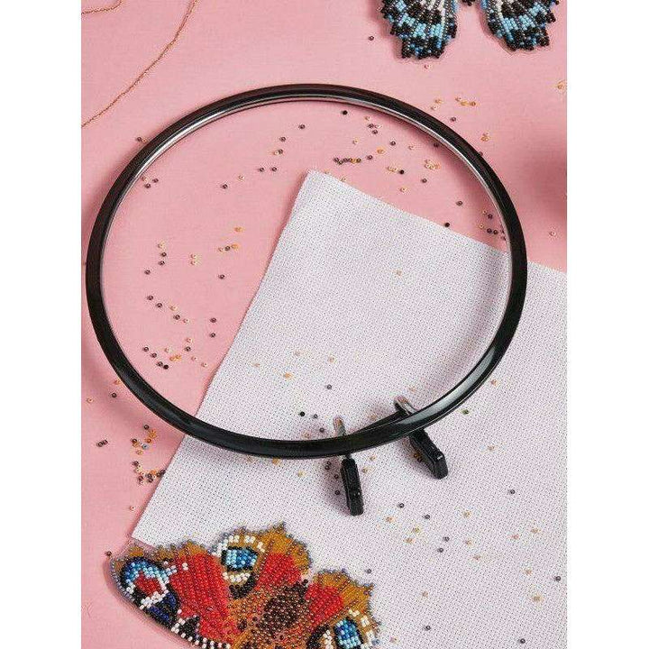 Medium Spring Metal Embroidery Hoop Nurge 160-2 Deep Black