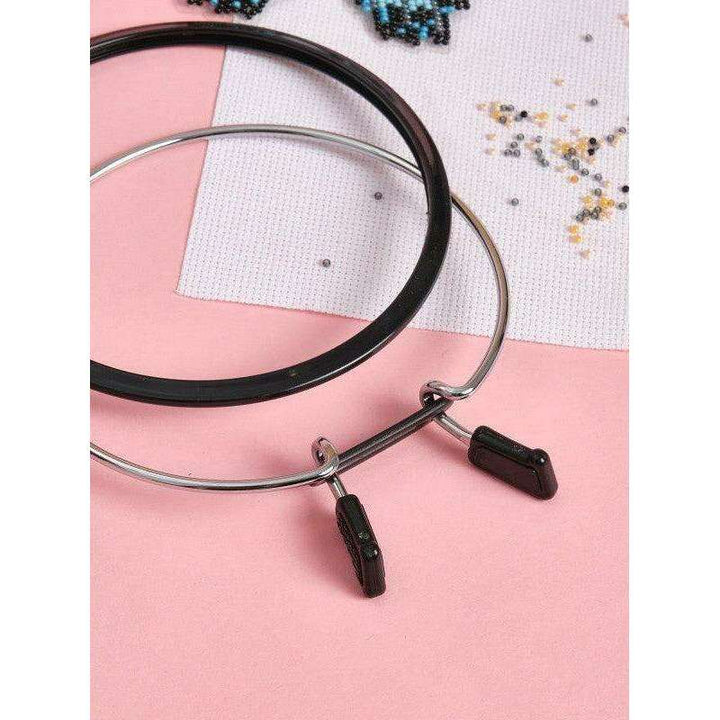 Medium Spring Metal Embroidery Hoop Nurge 160-2 Deep Black
