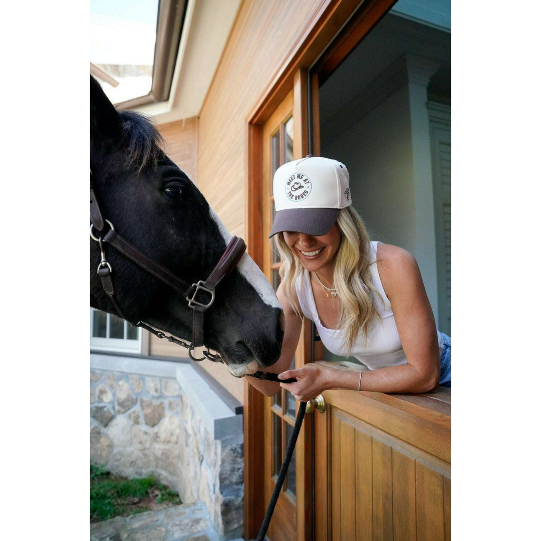 Meet me at the Rodeo - Brown Vintage Trucker Hat