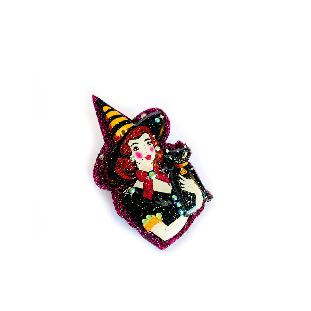 Meggie & her Magical Cat Brooch by Rosie Rose Parker