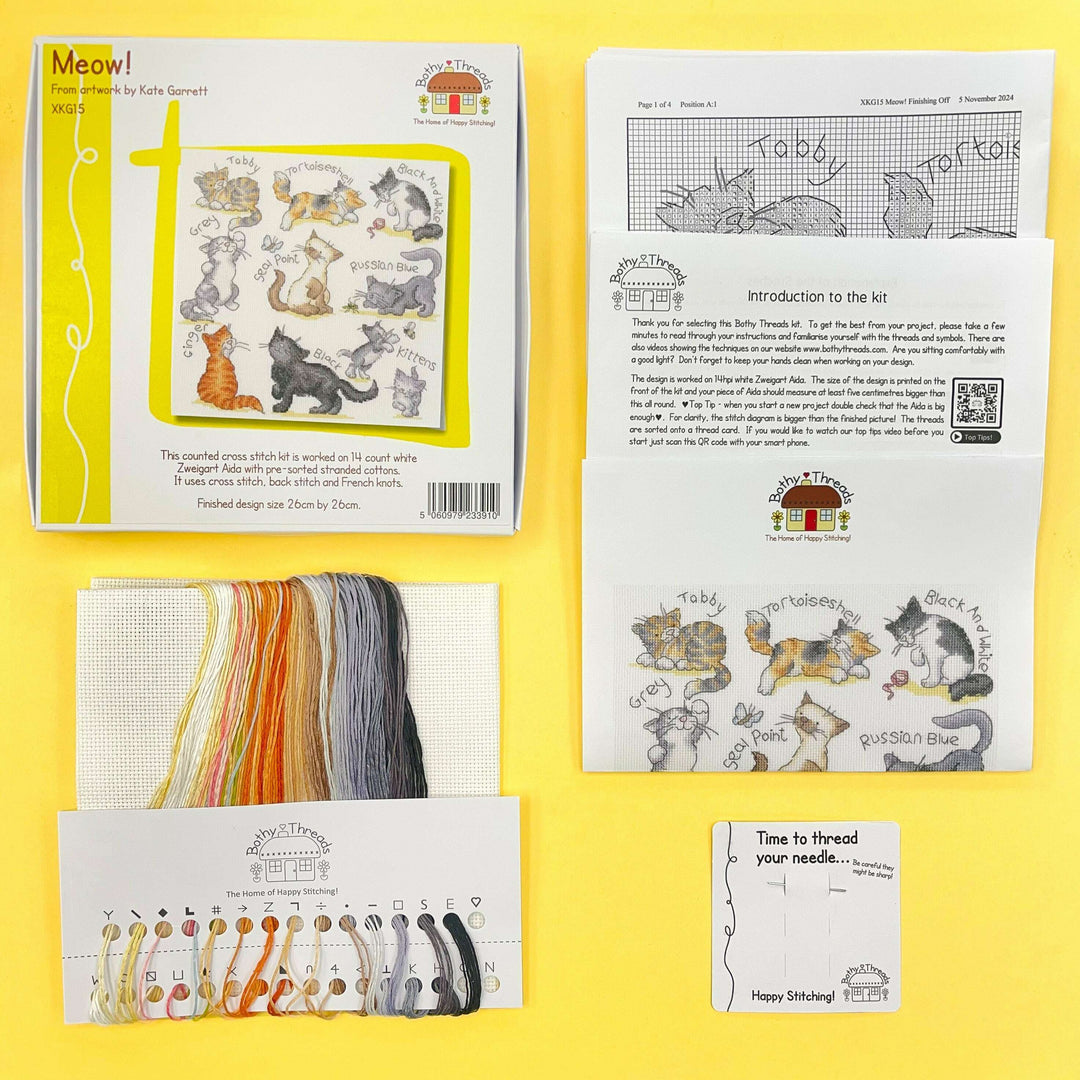 Meow! XKG15 Counted Cross Stitch Kit
