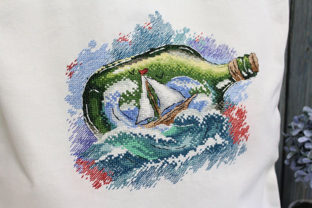 Message in a Bottle SV-684 Counted Cross Stitch Kit