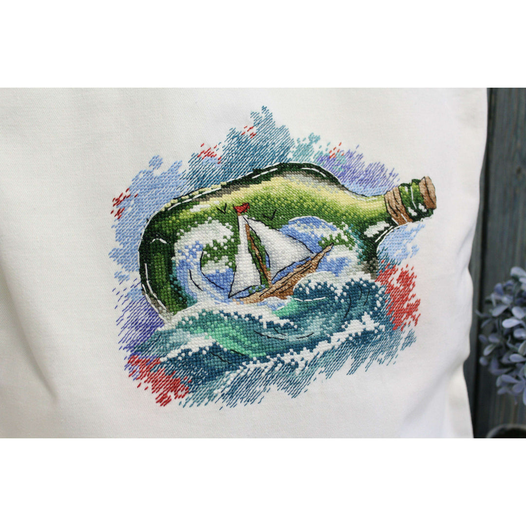 Message in a Bottle SV-684 Counted Cross Stitch Kit