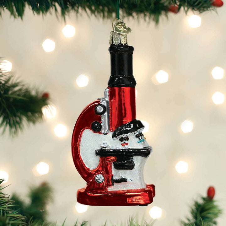Old World Christmas Microscope Blown Glass Ornament