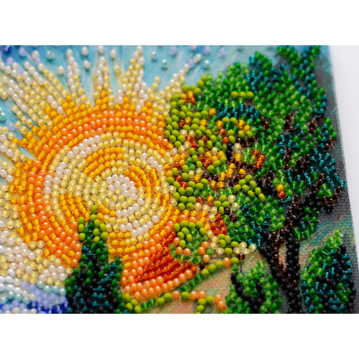 Mid-sized Bead Embroidery kit - Summer memories