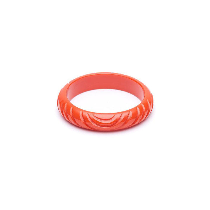 Midi Papaya Heavy Carve Fakelite Bangle by Splendette image