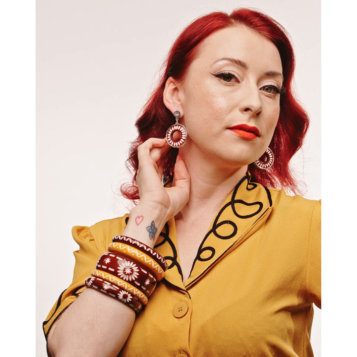 Midi Saddle Brown Bangle by Splendette image 1