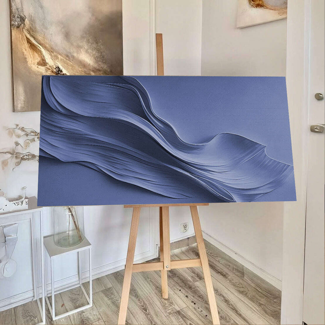 Midnight Navy Minimalist Wall Art