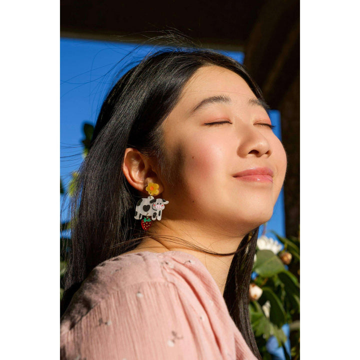 Mildred the Cow Earrings
