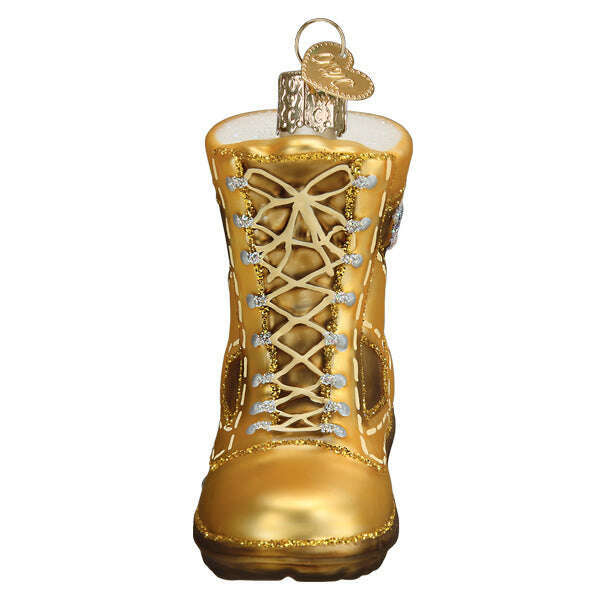 Old World Christmas Military Boot Blown Glass Ornament