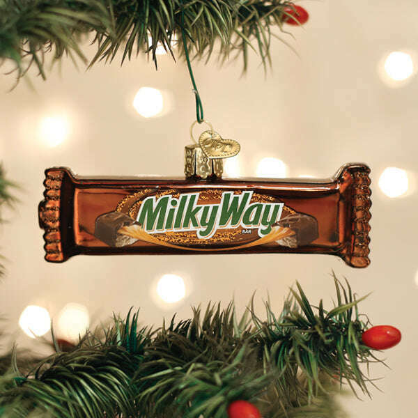 Old World Christmas Milky Way Candy Bar Blown Glass Ornament