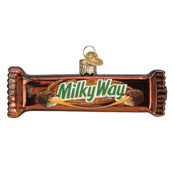 Old World Christmas Milky Way Candy Bar Blown Glass Ornament