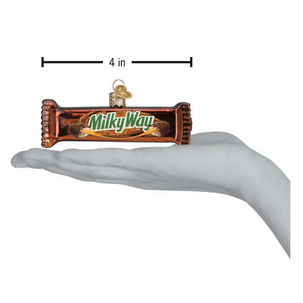 Old World Christmas Milky Way Candy Bar Blown Glass Ornament