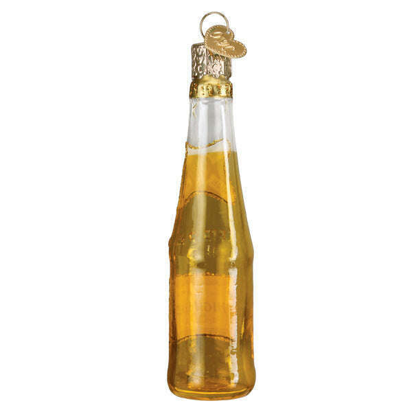 Old World Christmas Miller High Life Bottle Blown Glass Ornament