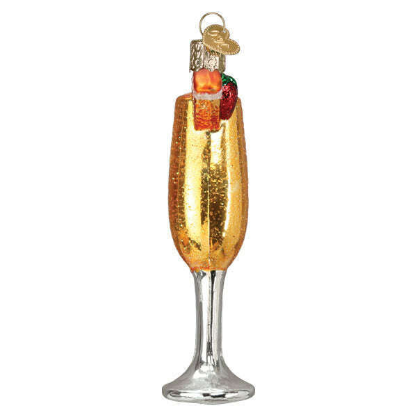 Old World Christmas Mimosa Blown Glass Ornament