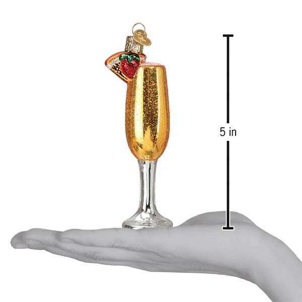 Old World Christmas Mimosa Blown Glass Ornament