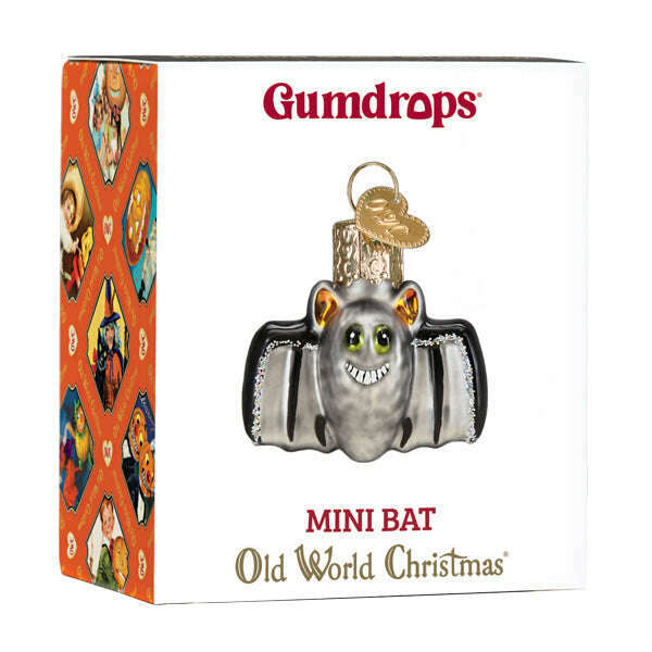 Old World Christmas Mini Bat Blown Glass Ornament