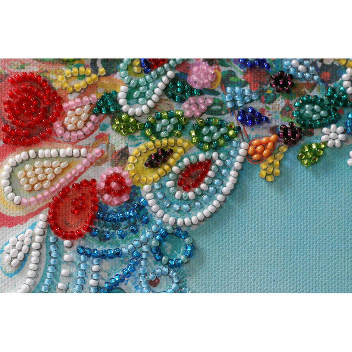 Mini Bead embroidery kit - Colored tail AM-187
