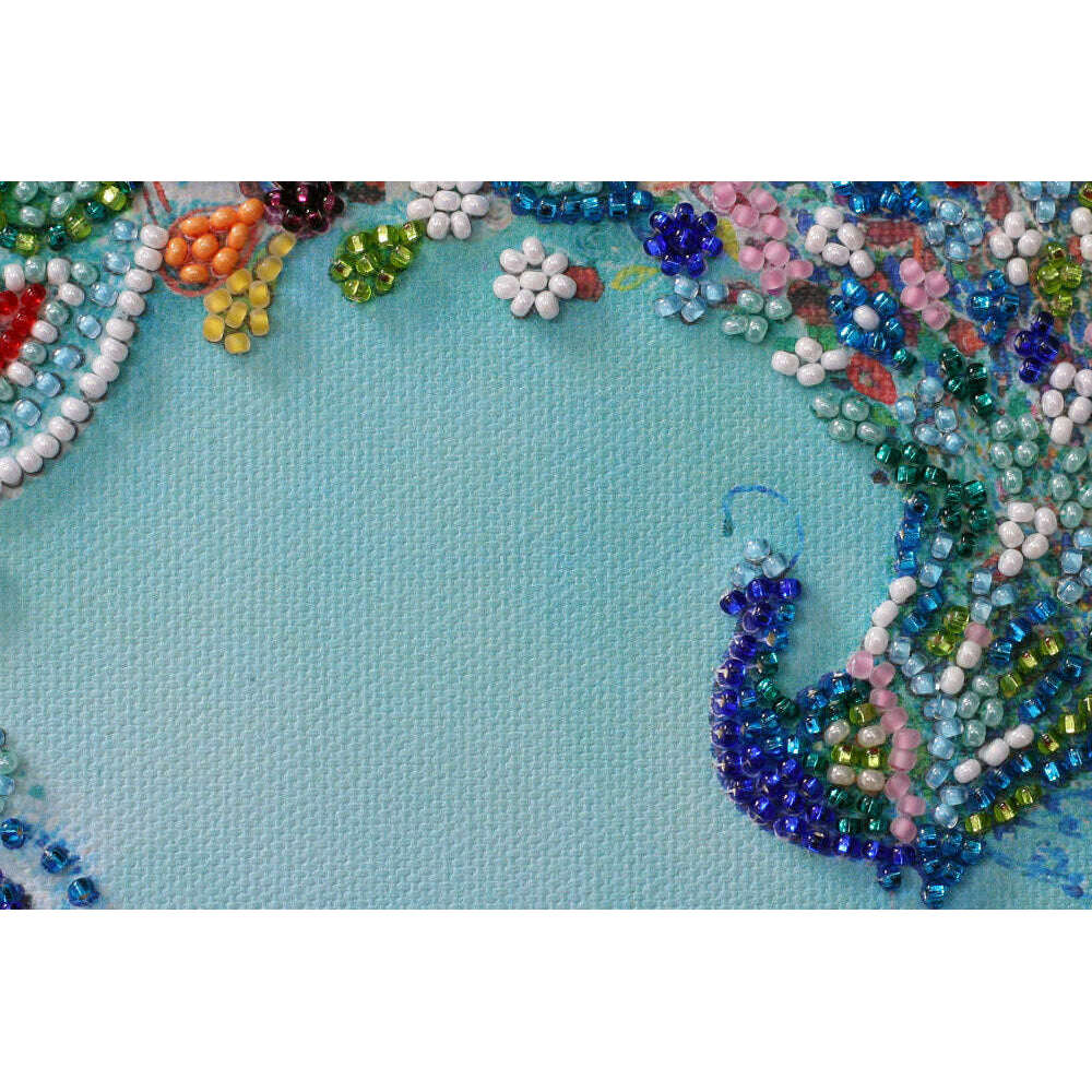 Mini Bead embroidery kit - Colored tail AM-187