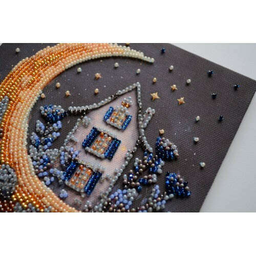 Mini Bead embroidery kit - The magic of the night sky