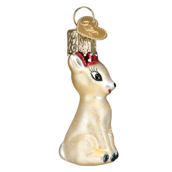 Old World Christmas Mini Clarice Blown Glass Ornament