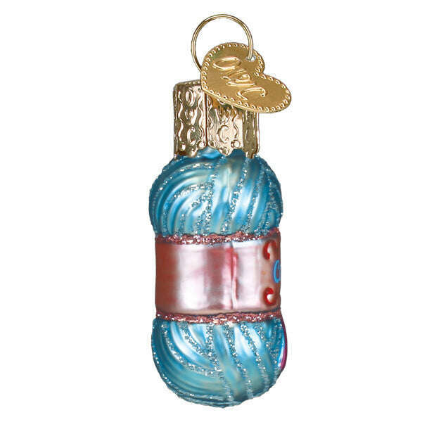 Old World Christmas Mini Crochet Blown Glass Ornament
