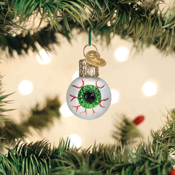 Old World Christmas Mini Evil Eye Blown Glass Ornament