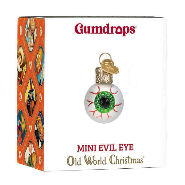 Old World Christmas Mini Evil Eye Blown Glass Ornament