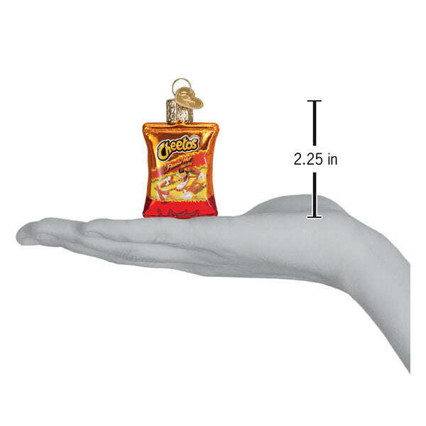 Old World Christmas Mini Flamin' Hot Cheetos Blown Glass Ornament