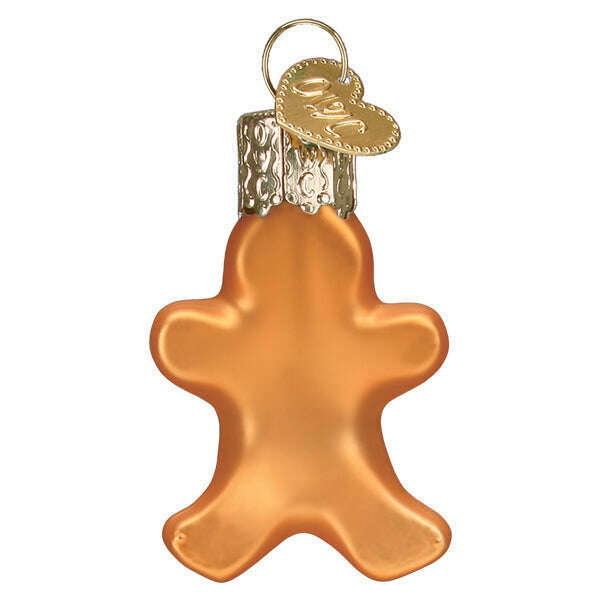 Old World Christmas Mini Gingerbread Man Blown Glass Ornament