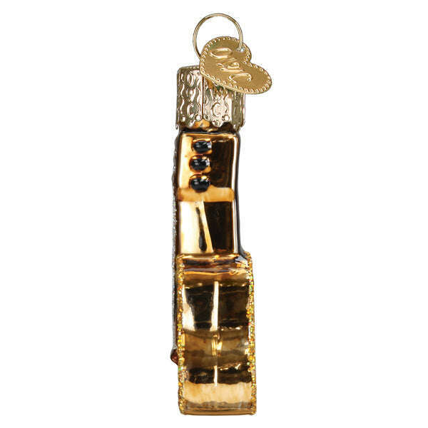 Old World Christmas Mini Guitar Blown Glass Ornament