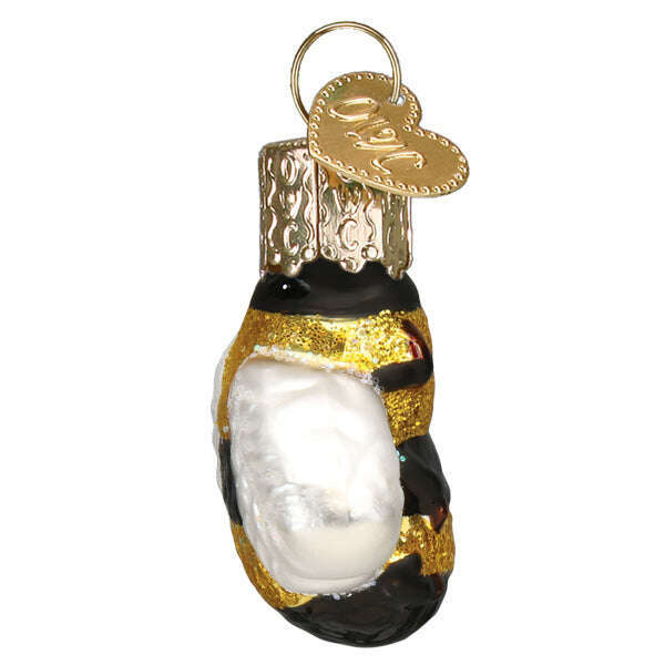 Old World Christmas Mini Honey Bee Blown Glass Ornament