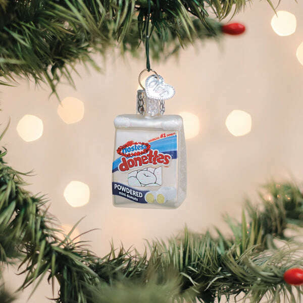 Old World Christmas Mini Hostess Donettes Blown Glass Ornament