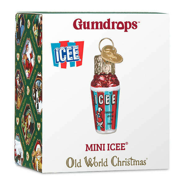 Old World Christmas Mini ICEE Blown Glass Ornament