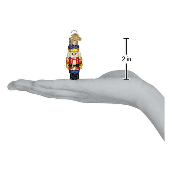 Old World Christmas Mini Nutcracker Soldier Blown Glass Ornament