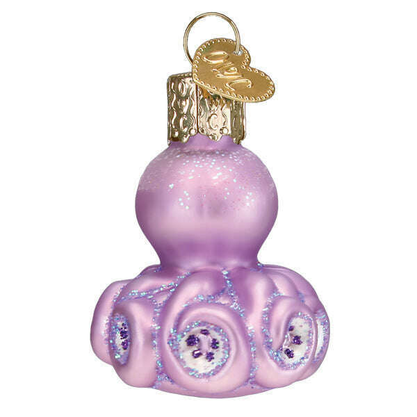 Old World Christmas Mini Octopus Blown Glass Ornament
