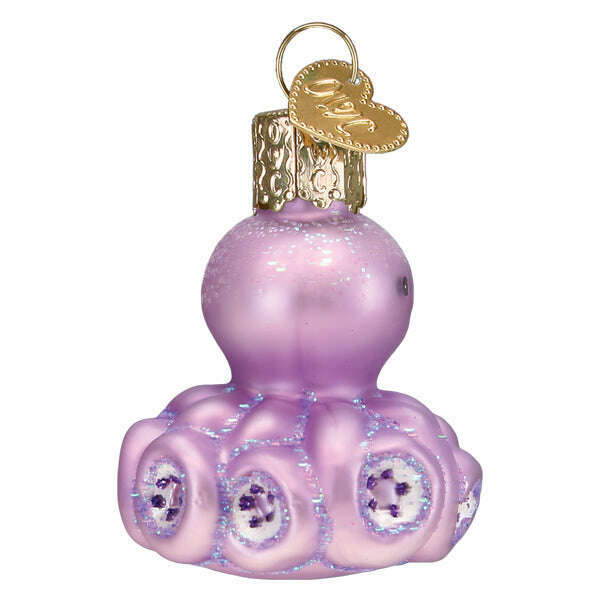 Old World Christmas Mini Octopus Blown Glass Ornament