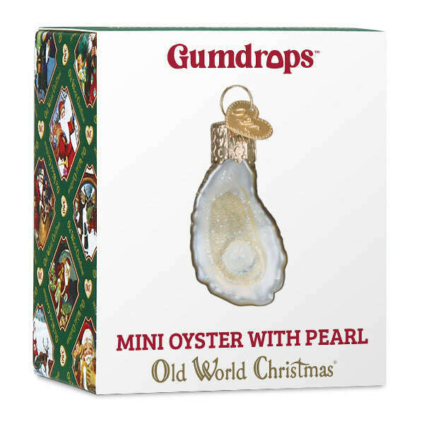Old World Christmas Mini Oyster With Pearl Blown Glass Ornament