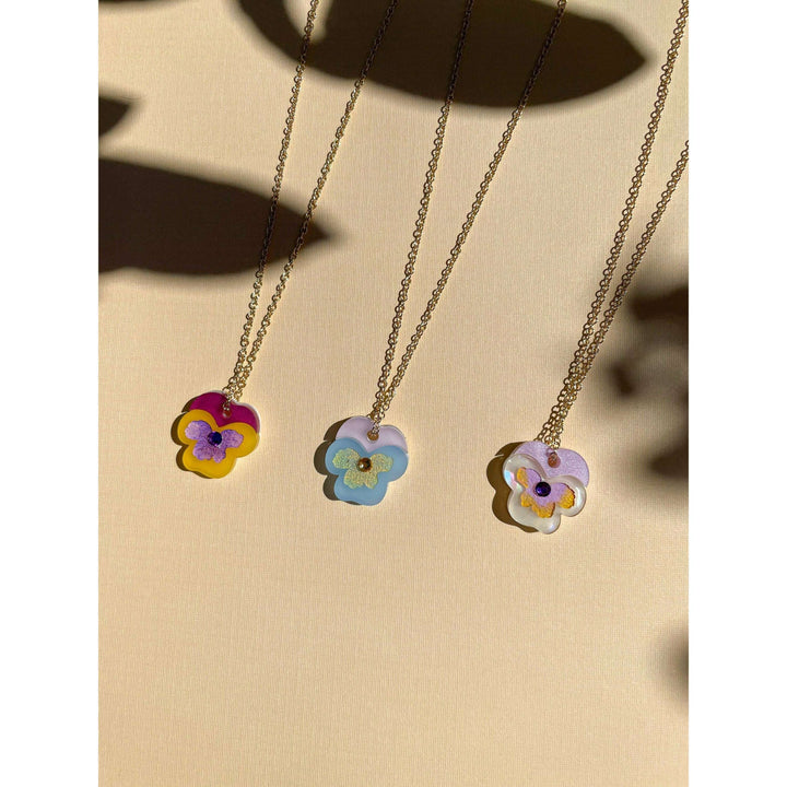 Mini Pansy Necklace