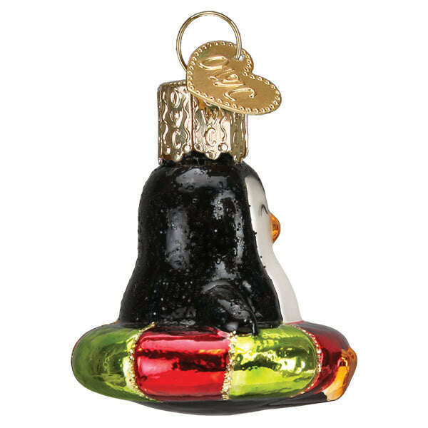Old World Christmas Mini Penguin Blown Glass Ornament