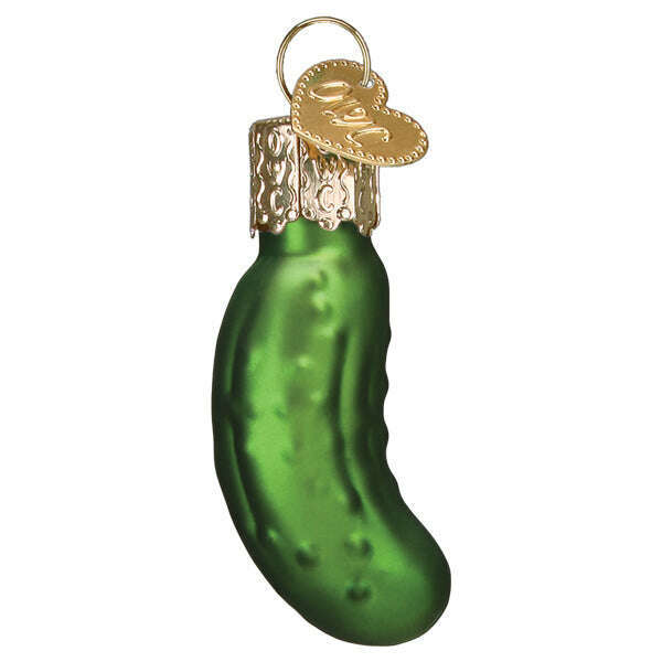 Old World Christmas Mini Pickle Blown Glass Ornament