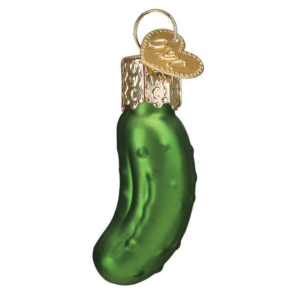 Old World Christmas Mini Pickle Blown Glass Ornament